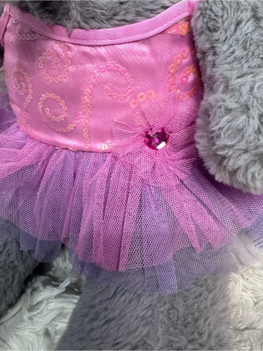 Build A Bear Plush Elephant Stuffed Animal Gray 16
